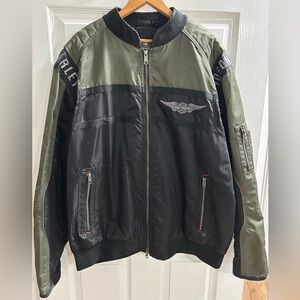 Harley-Davidson nylon bomber riding jacket
